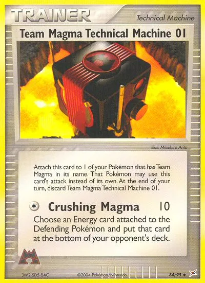 2004 Team Magma vs Team Aqua Team Magma Technical Machine 01 #84/95 Uncommon card image