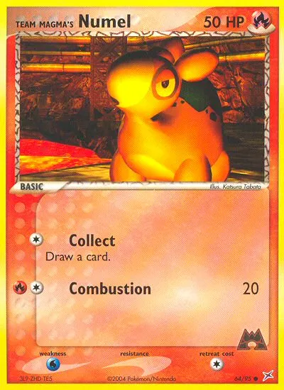 2004 Team Magma vs Team Aqua Team Magma's Numel Common #64/95 Common card image