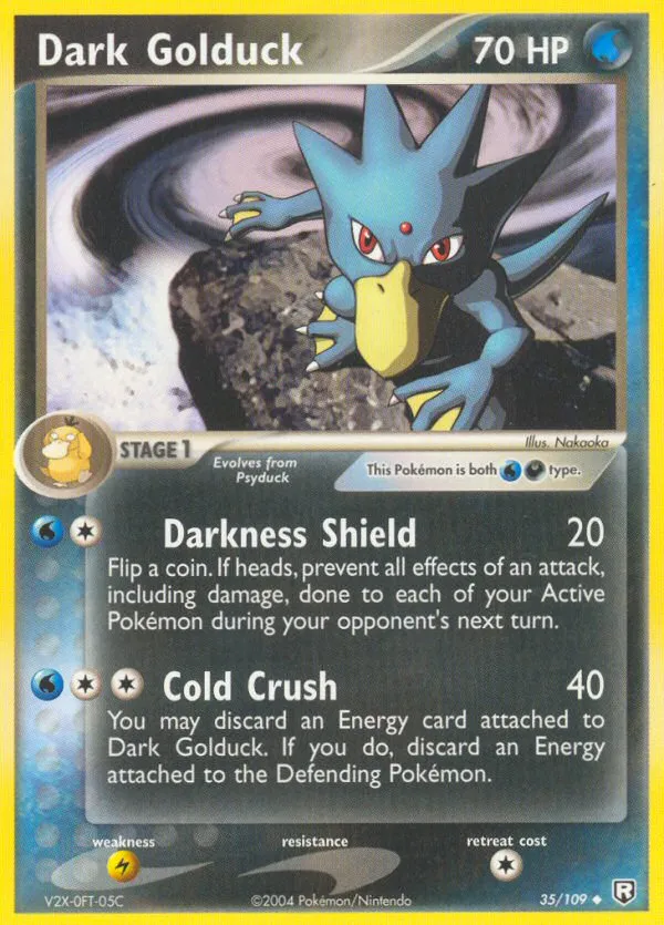 2004 Team Rocket Returns Dark Golduck Uncommon #035/109 Uncommon card image