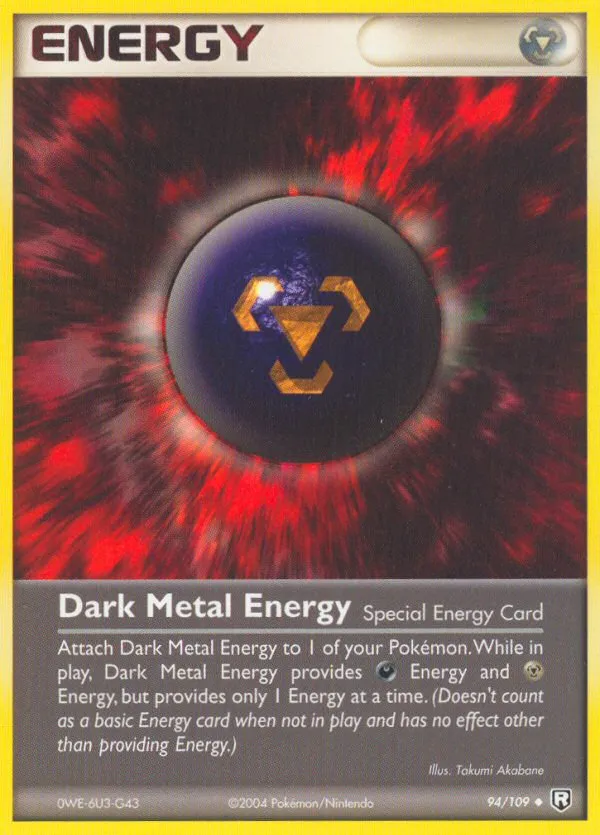 2004 Team Rocket Returns Dark Metal Energy #094/109 Uncommon card image