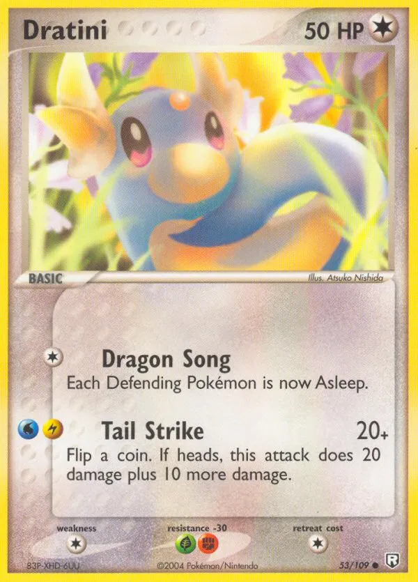 2004 Team Rocket Returns Dratini #053/109 Common card image