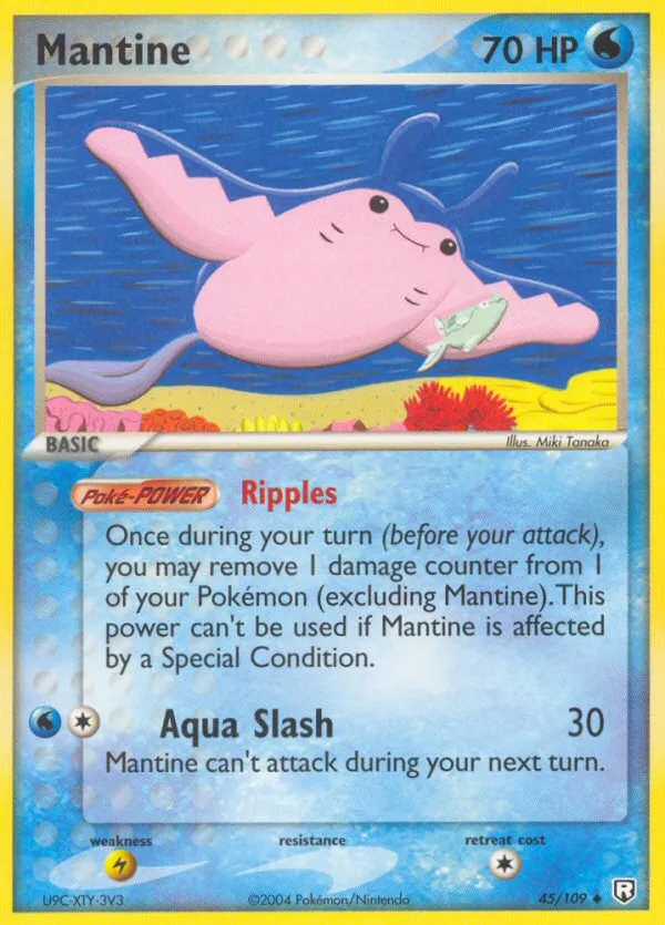 2004 Team Rocket Returns Mantine Uncommon #045/109 Uncommon card image