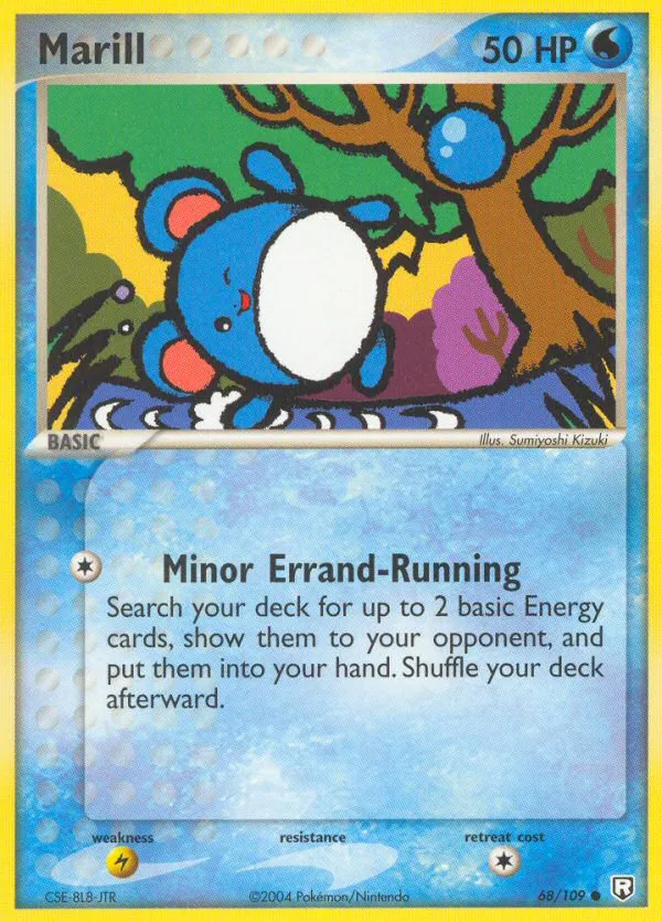 2004 Team Rocket Returns Marill Common #068/109 Common card image