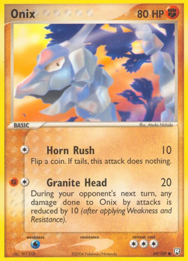 2004 Team Rocket Returns Onix Common #069/109 Common card image