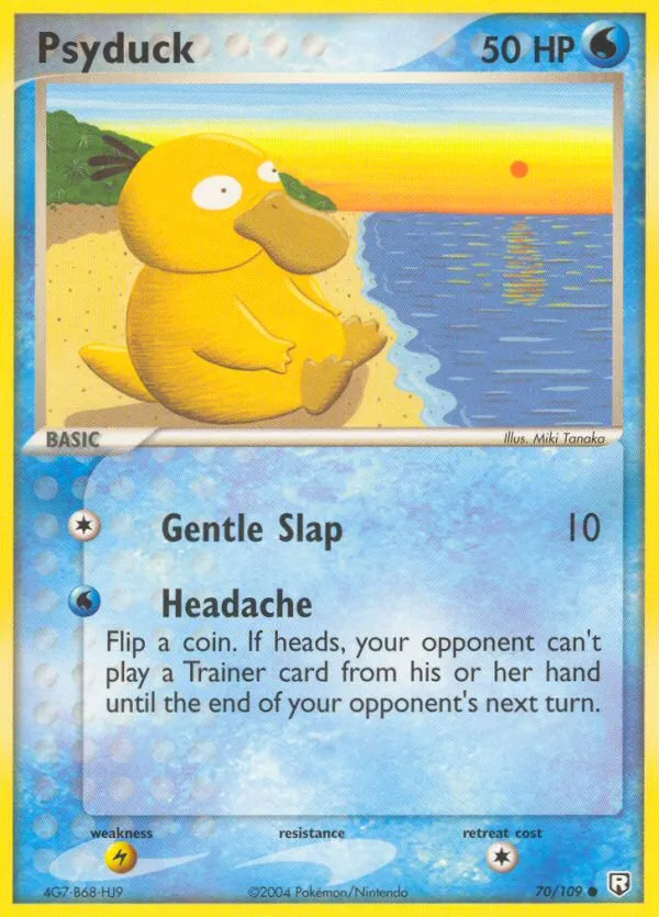 2004 Team Rocket Returns Psyduck Common #070/109 Common card image