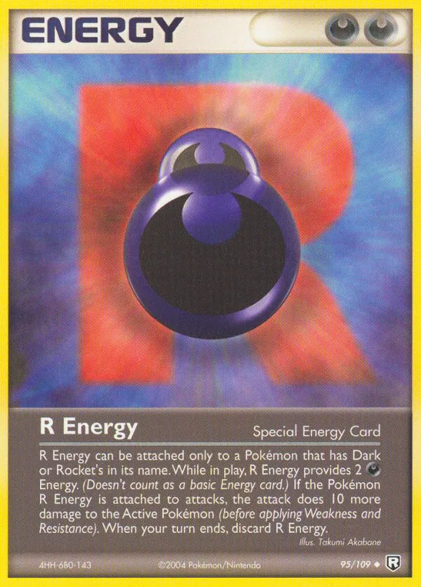 2004 Team Rocket Returns R Energy Uncommon #095/109 Uncommon card image