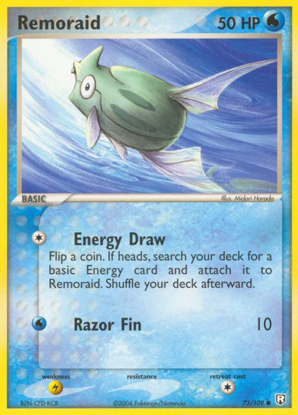 2004 Team Rocket Returns Remoraid Common #073/109 Common card image