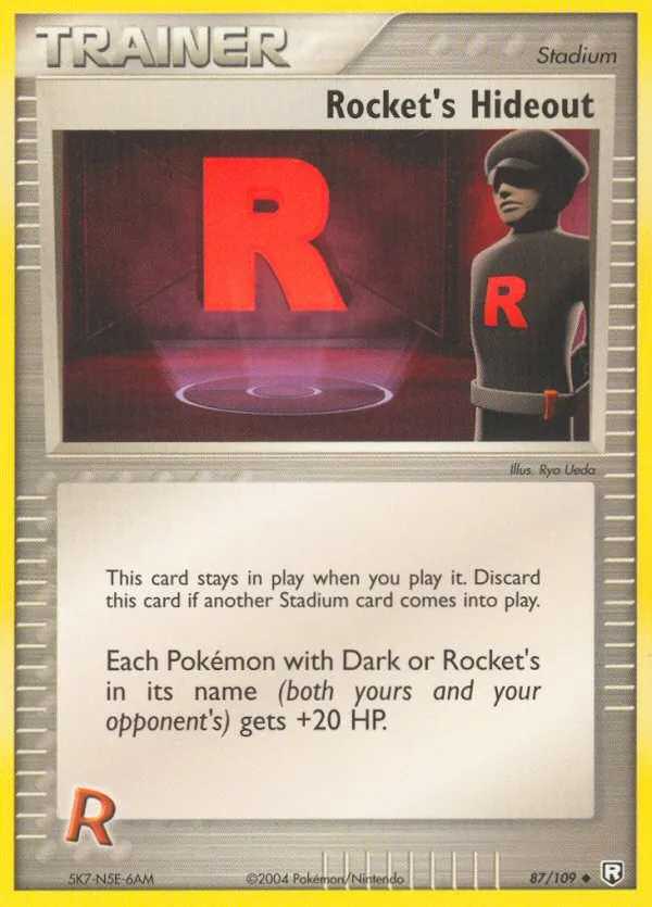 2004 Team Rocket Returns Rocket's Hideout Uncommon #087/109 Uncommon card image