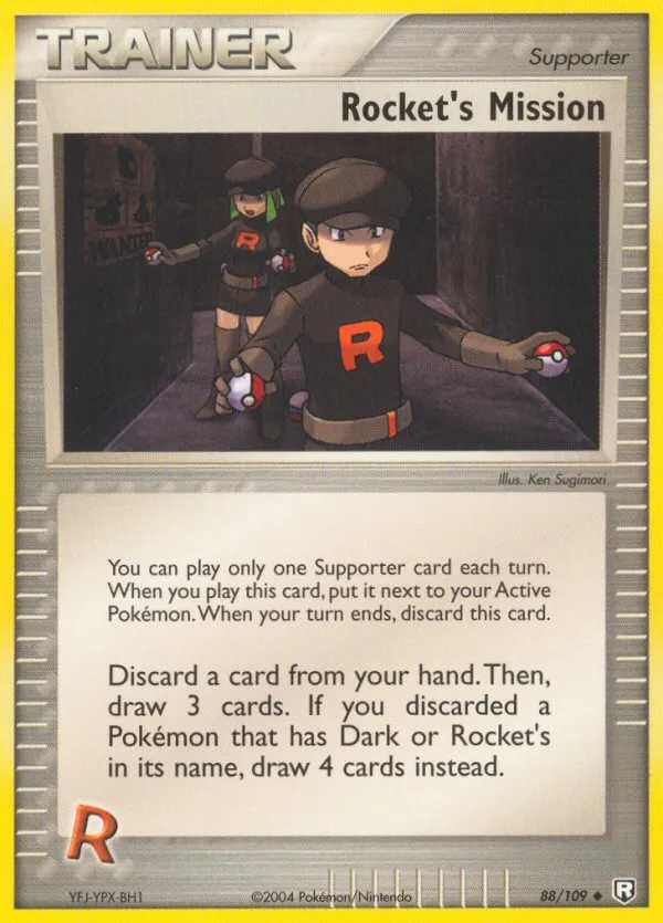 2004 Team Rocket Returns Rocket's Mission Uncommon #088/109 Uncommon card image