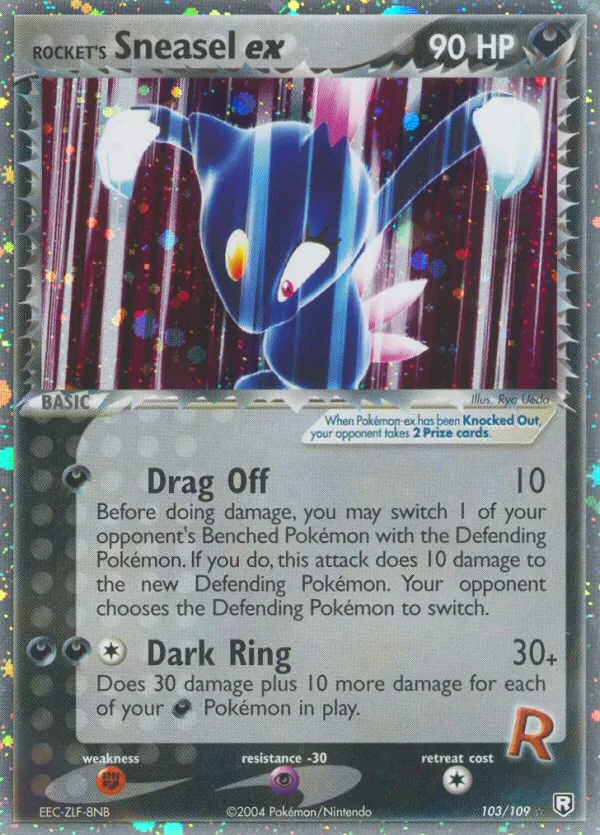 2004 Team Rocket Returns Rocket's Sneasel ex Rare Holo EX #103/109 Rare Holo EX card image