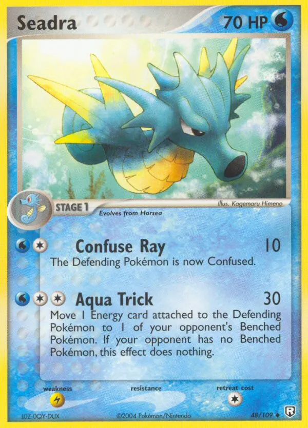 2004 Team Rocket Returns Seadra Uncommon #048/109 Uncommon card image
