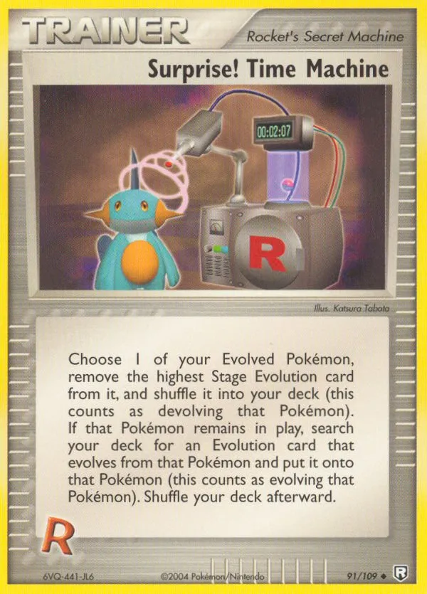 2004 Team Rocket Returns Surprise! Time Machine Uncommon #091/109 Uncommon card image
