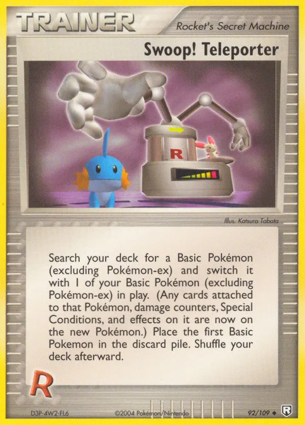 2004 Team Rocket Returns Swoop! Teleporter Uncommon #092/109 Uncommon card image