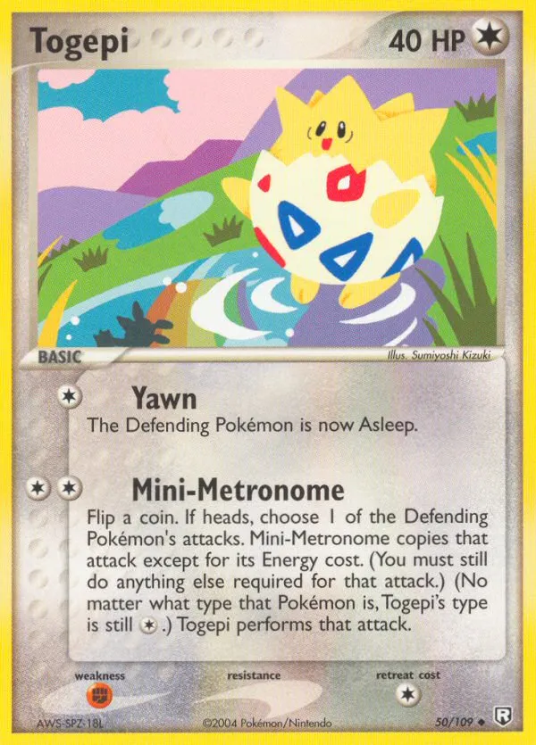 2004 Team Rocket Returns Togepi Uncommon #050/109 Uncommon card image