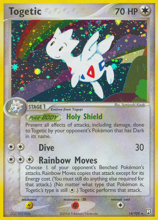 2004 Team Rocket Returns Togetic #014/109 Rare Holo card image