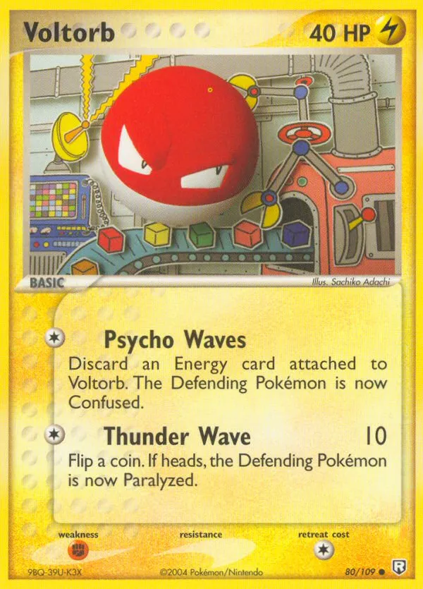 2004 Team Rocket Returns Voltorb Common #080/109 Common card image