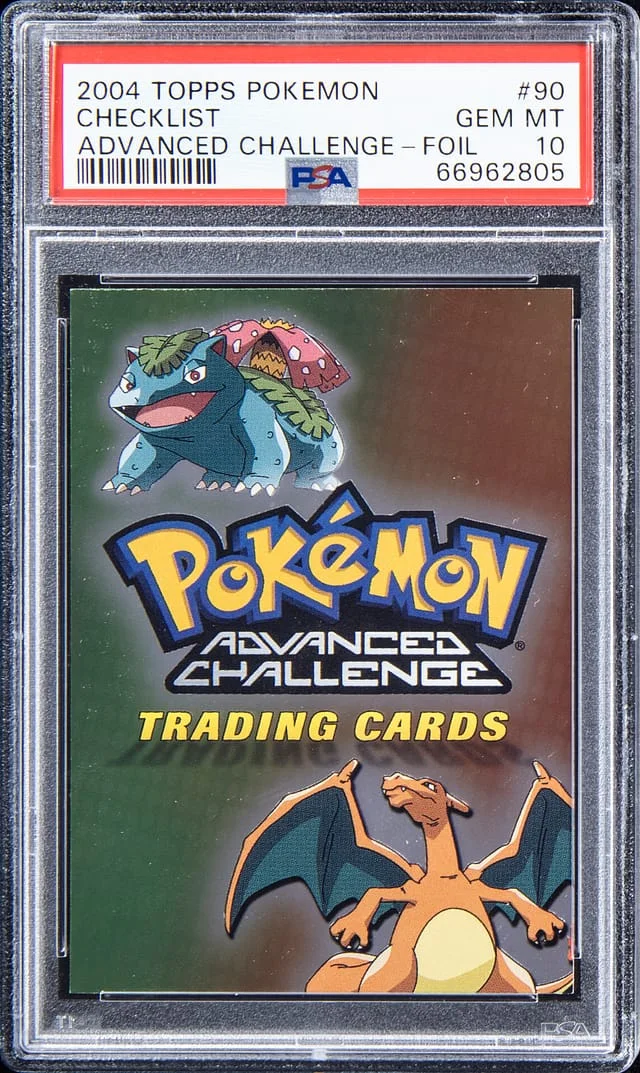 2004 Topps Checklist Pokemon Advanced Challenge Foil #90 card image