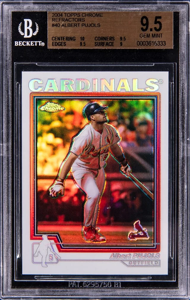 2004 Topps Chrome Albert Pujols Refractor #40 card image