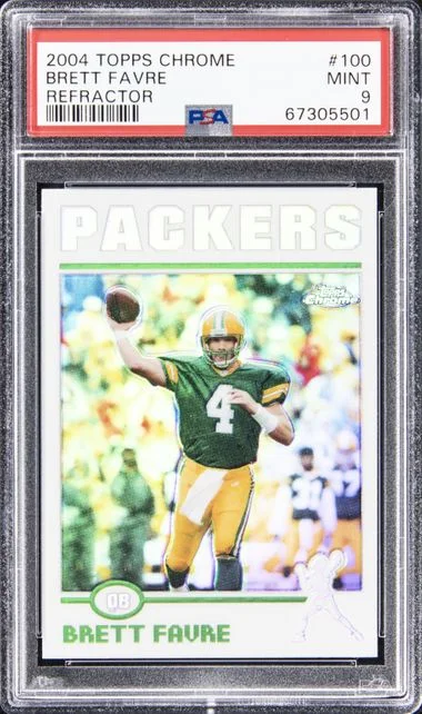 2004 Topps Chrome Brett Favre Refractor #100 card image