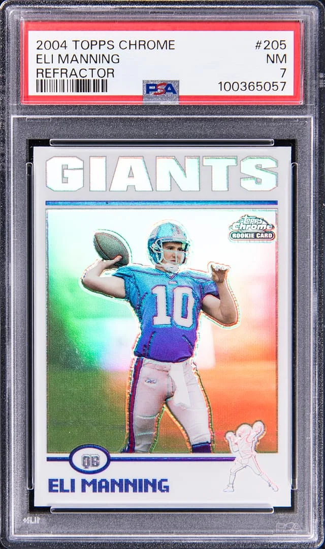2004 Topps Chrome Eli Manning Refractor #205 card image