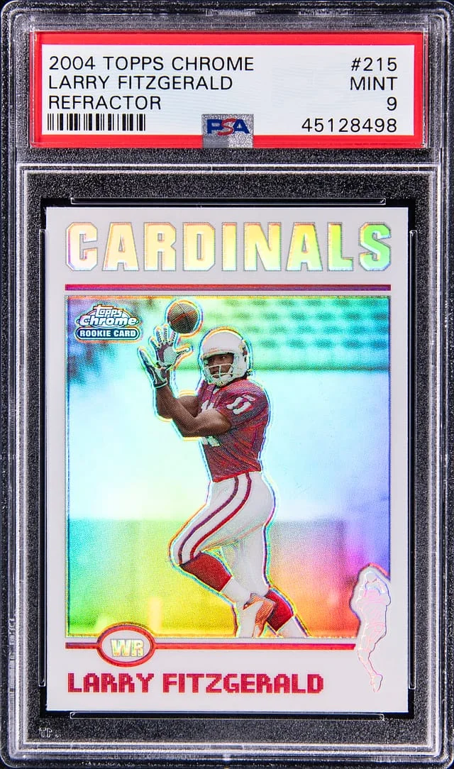 2004 Topps Chrome Larry Fitzgerald Refractor #215 card image