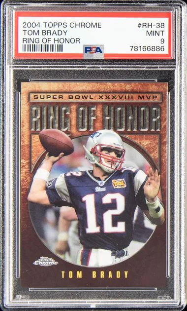 2004 Topps Chrome Tom Brady Ring Of Honor #RH-38 card image