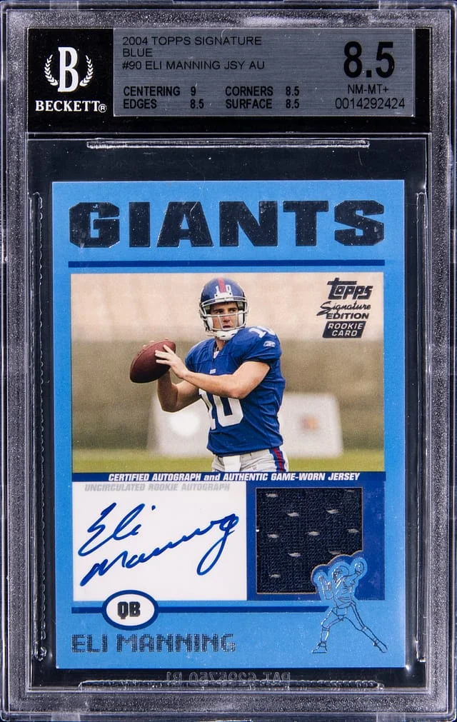 2004 Topps Eli Manning Signature Blue #90 card image