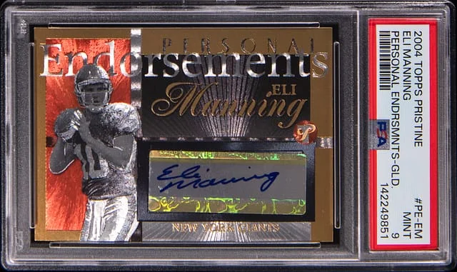 2004 Topps Eli Manning Pristine Personal Endorsements #PE-EM card image