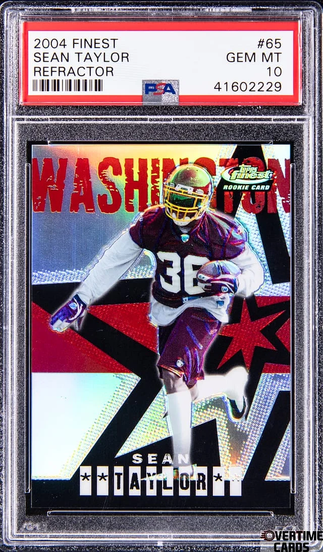 2004 Topps Finest Sean Taylor Refractor #65 card image