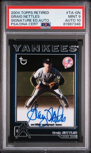 2004 Topps Graig Nettles Retired Signature Signature Edition Autograph #TA-GN card image