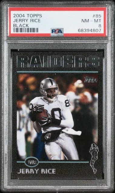 2004 Topps Jerry Rice Black #85 card image