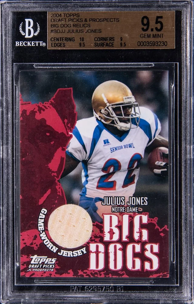 2004 Topps Julius Jones Draft Picks & Prospects Big Dog Relics #BD-JJ card image