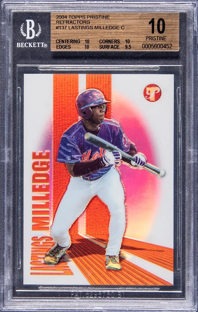 2004 Topps Lastings Milledge Pristine Refractor #137 card image
