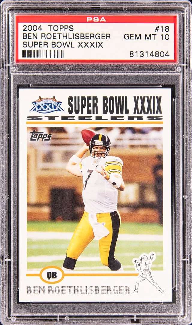2004 Topps Super Ben Roethlisberger Bowl XXXIX #18 card image
