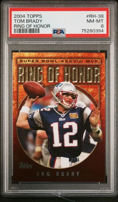 2004 Topps Tom Brady Ring Of Honor #RH-38 card image