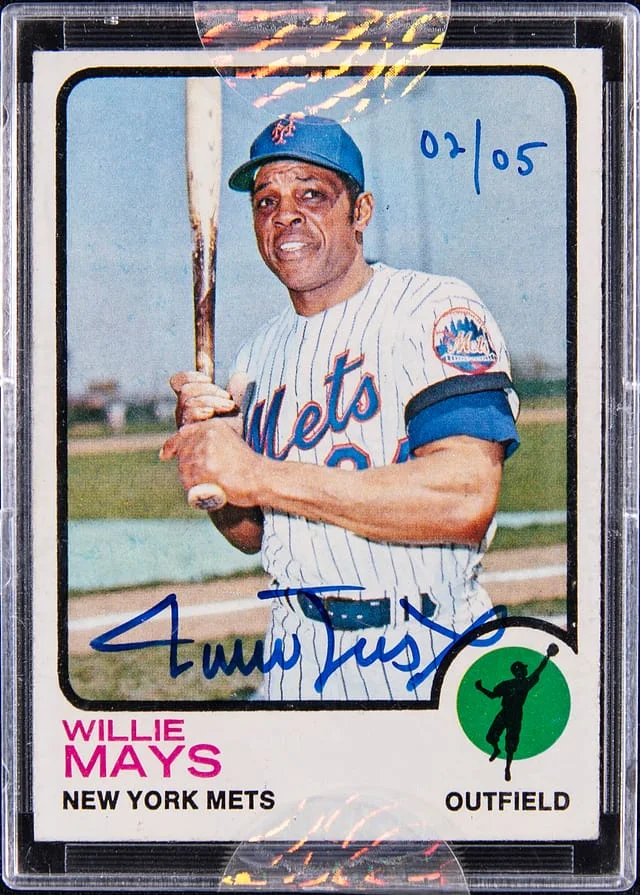 2004 Topps Willie Mays Originals Signature Edition 1973 Topps #305 card image