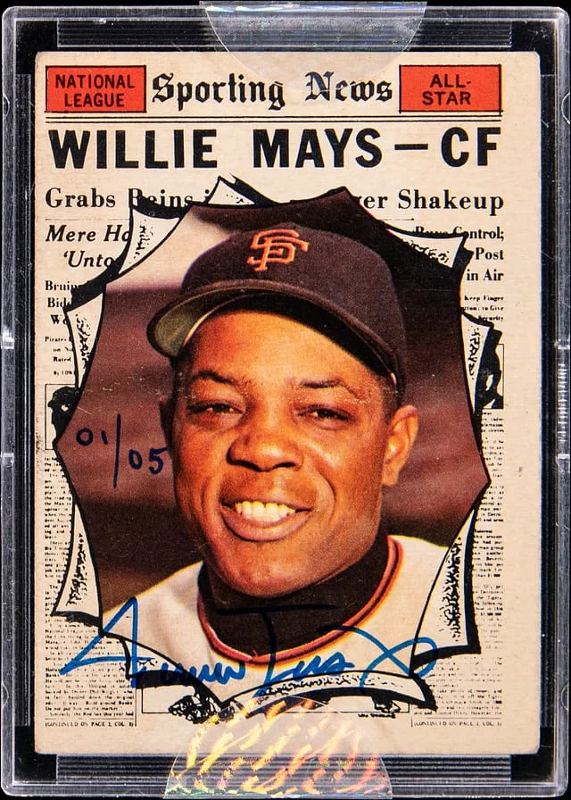 2004 Topps Willie Mays, All-Star, Originals Signature Edition 1961 Topps #579 card image