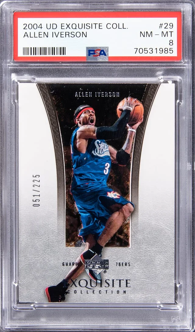 2004 UD Exquisite Collection Allen Iverson #29 card image