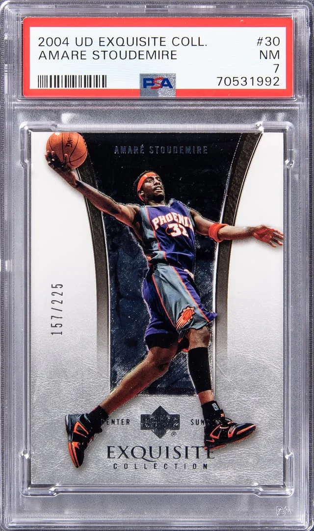 2004 UD Exquisite Collection Amare Stoudemire #30 card image