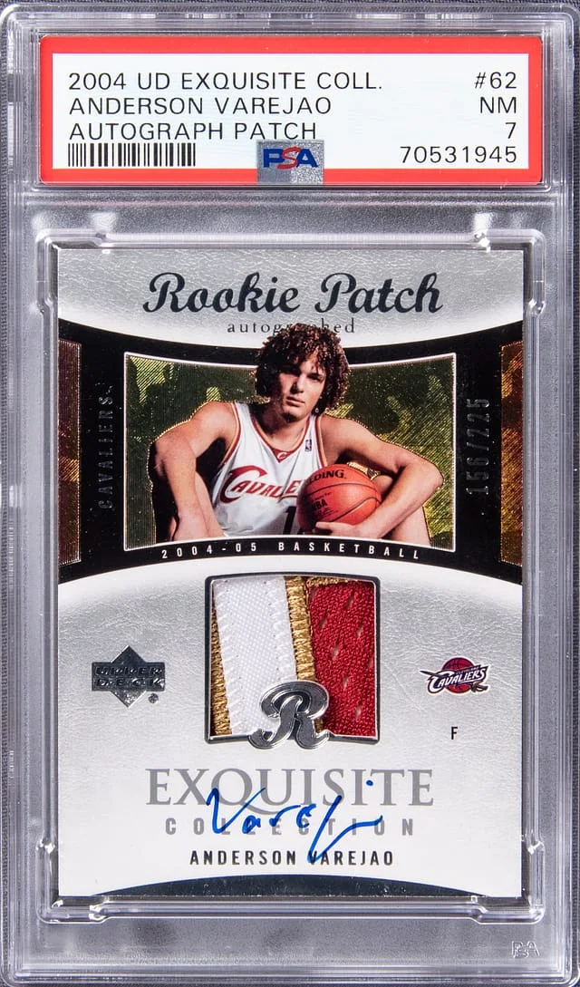 2004 UD Exquisite Collection Anderson Varejao #62 card image