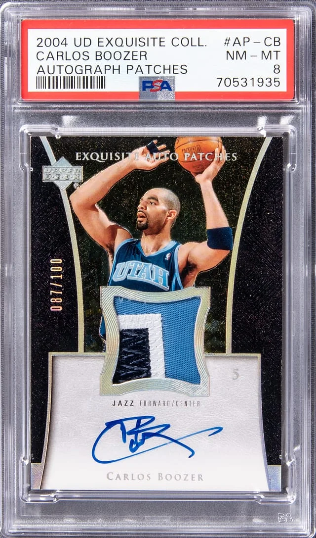 2004 UD Exquisite Collection Carlos Boozer #AP-CB card image
