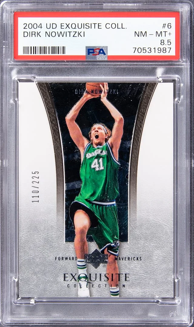 2004 UD Exquisite Collection Dirk Nowitzki #6 card image