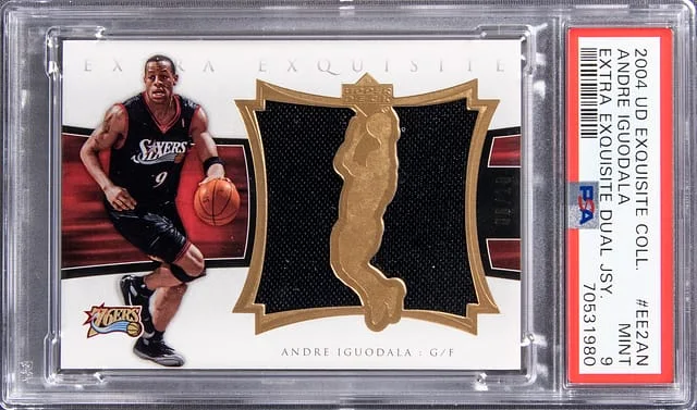 2004 UD Exquisite Collection Extra Exquisite Dual Jersey Andre Iguodala Dual #EE2AN card image