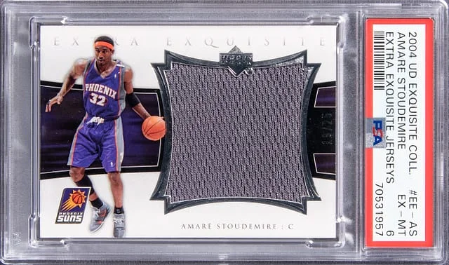 2004 UD Exquisite Collection Extra Exquisite Jerseys Amare Stoudemire #EE-AS card image