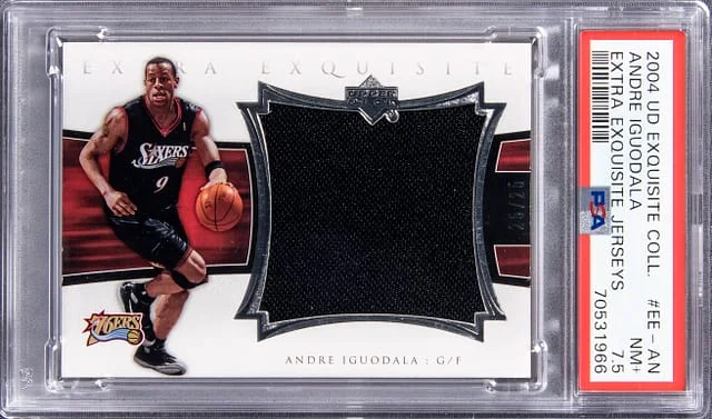 2004 UD Exquisite Collection Extra Exquisite Jerseys Andre Iguodala #EE-AN card image