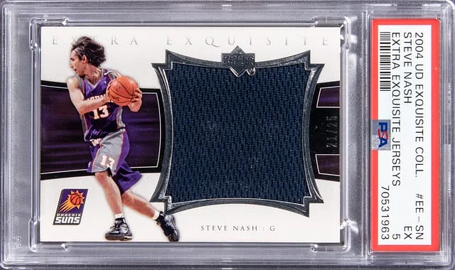 2004 UD Exquisite Collection Extra Exquisite Jerseys Steve Nash #EE-SN card image