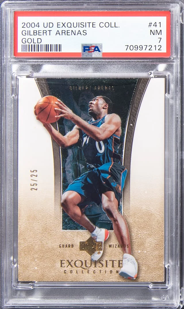 2004 UD Exquisite Collection Gold Gilbert Arenas #41 card image