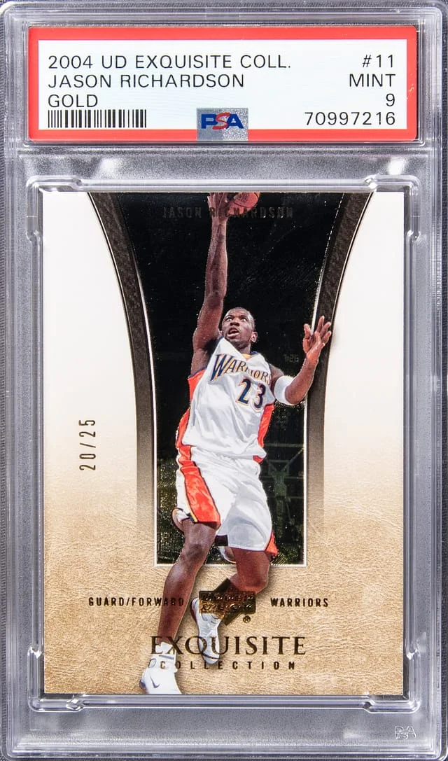2004 UD Exquisite Collection Gold Jason Richardson #11 card image