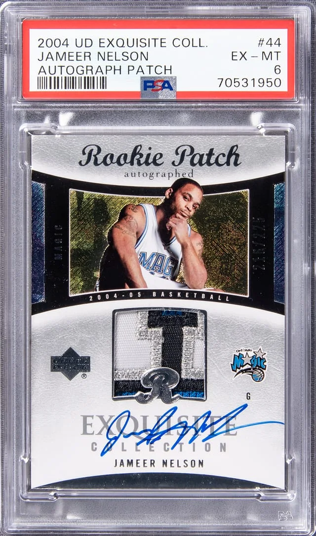 2004 UD Exquisite Collection Jameer Nelson #44 card image