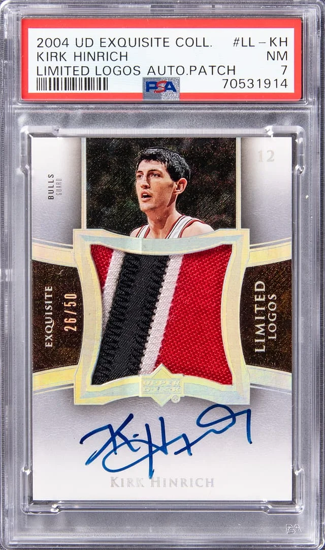 2004 UD Exquisite Collection Kirk Hinrich #LL-KH card image